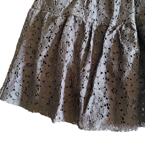 Flamingo NEW black lace elastic band lined size 12-14 Sophia skirt - Picture 2 of 5